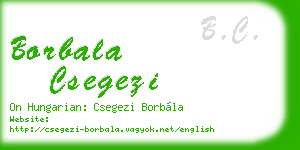 borbala csegezi business card